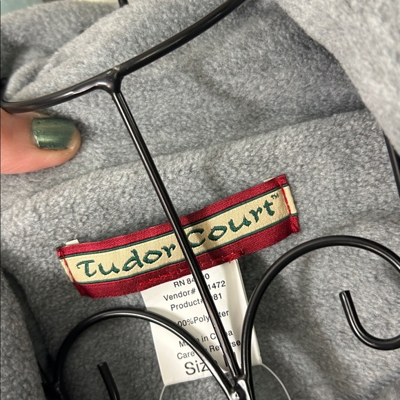 Tudor Court Gray Button-Up Coat with Pockets - Picture 5 of 13
